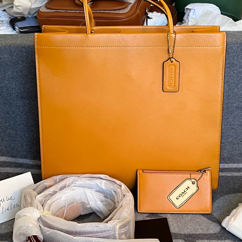 Coach Orange Women's Tote Bag